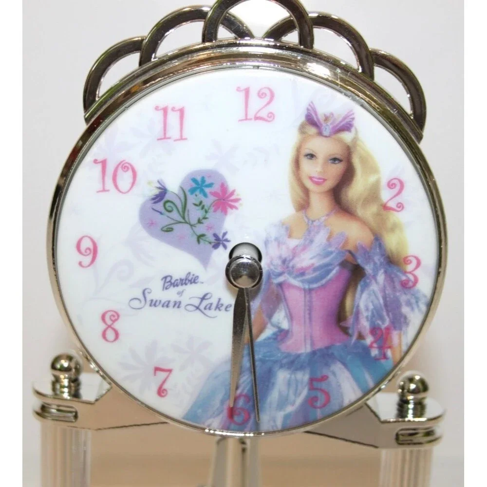 Barbie Swan Lake 2003 Mattel Genuine Porcelain Clock Princess Odette Ballet Deco